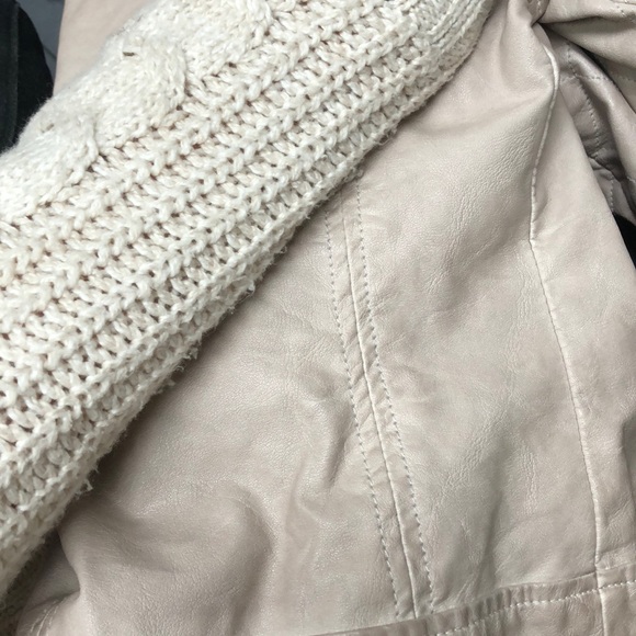 Free People Vegan Leather Jacket Sz 2 - Picture 8 of 8